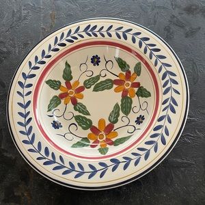 Tabletops Gallery Boulevard Hand Painted Serving Bowl